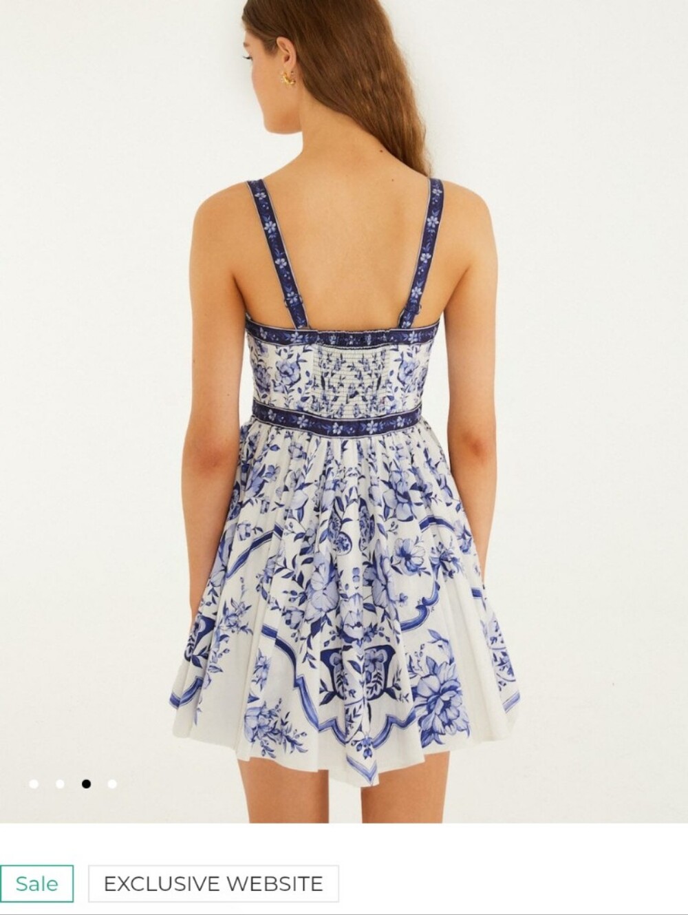 FARM Rio Porcelain Garden Mini Dress NWT Size M - Picture 4 of 10